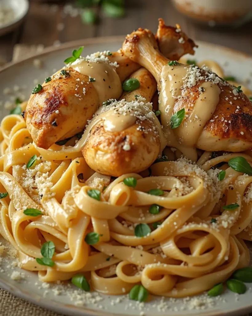 Garlic Parmesan Chicken Pasta
