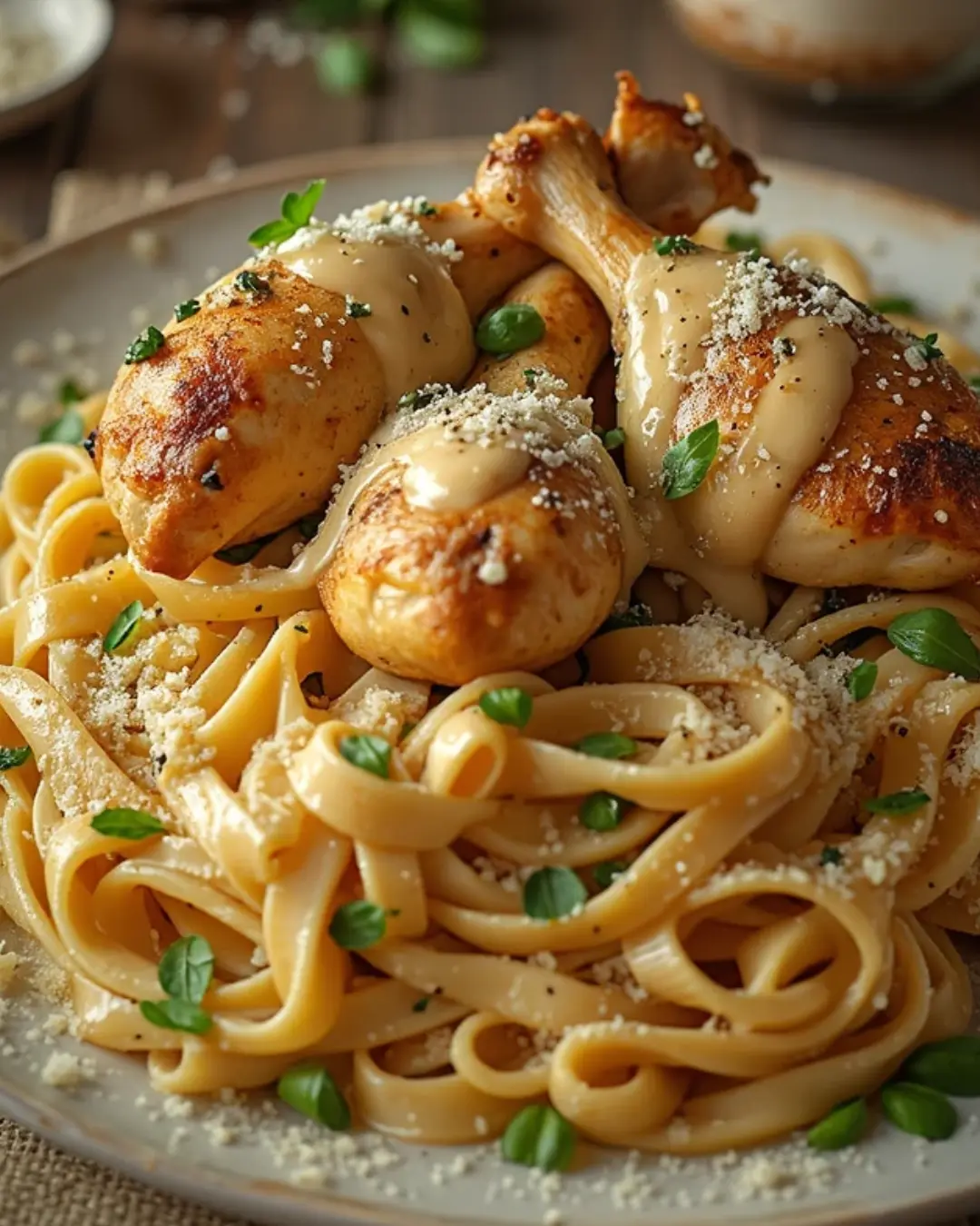 Garlic Parmesan Chicken Pasta