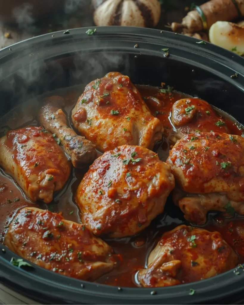 slow cooker chicken thighs