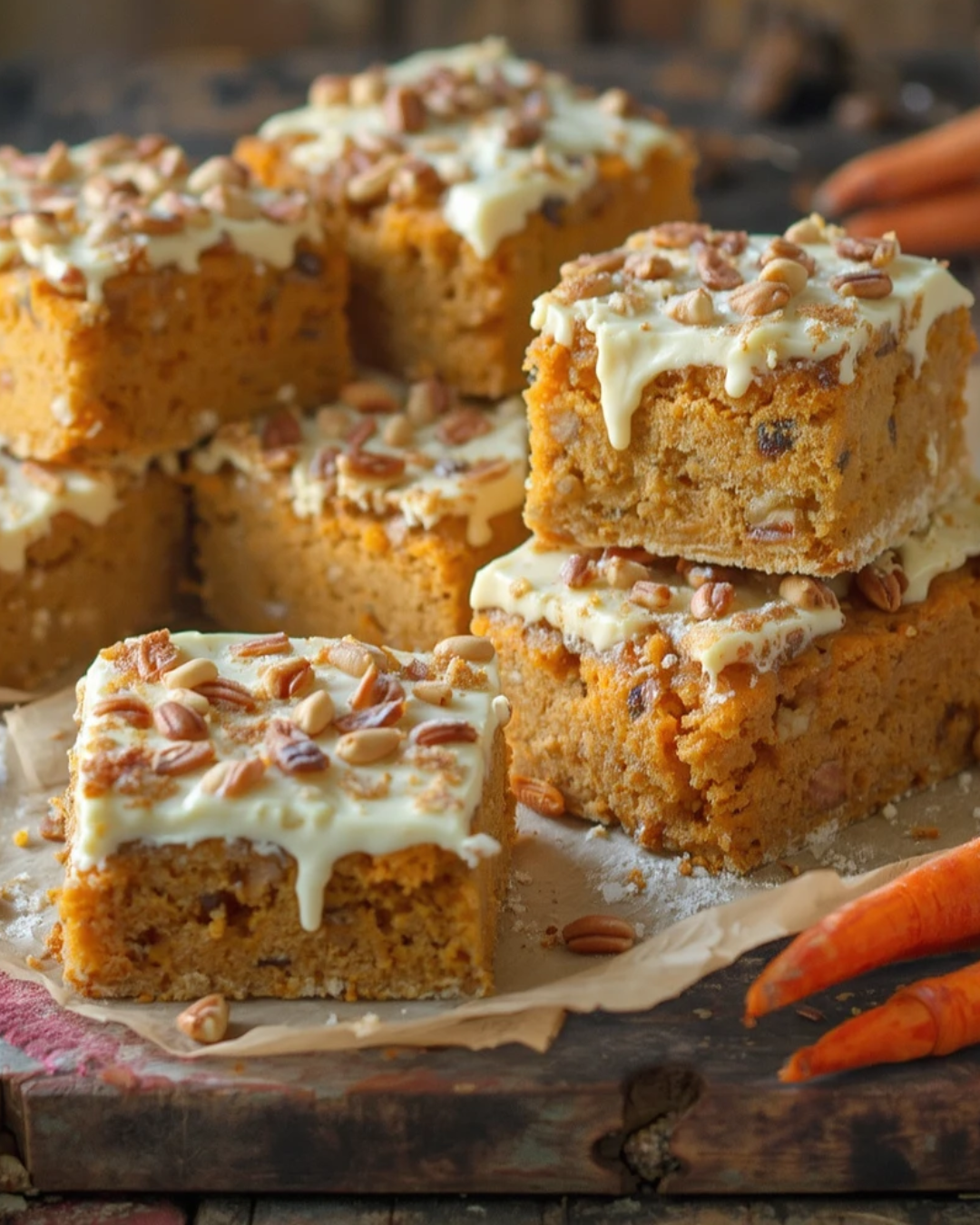 carrot cake bars recipe