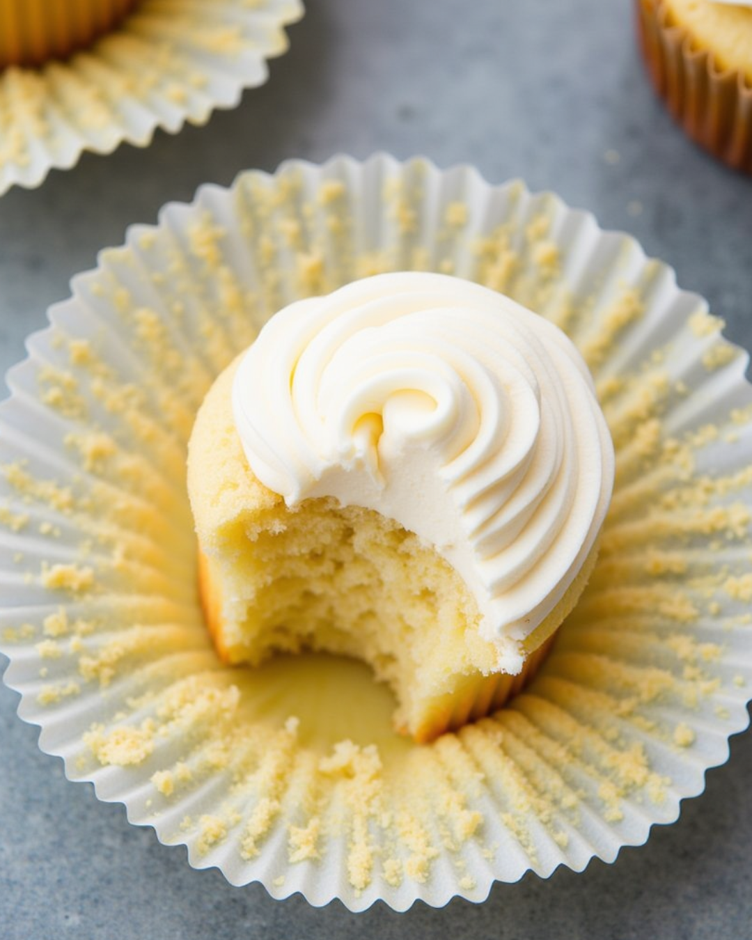 Moist Fluffy Vanilla Cupcakes