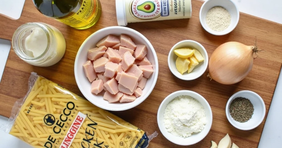 Garlic Parmesan Chicken Pasta