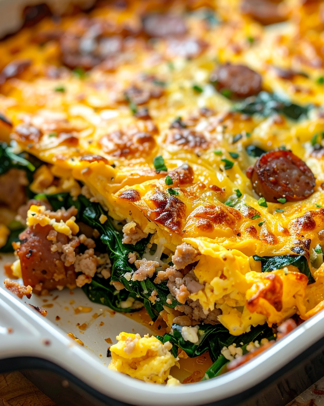Happy & Hearty Easy Turkey Sausage Breakfast Casserole Recipe