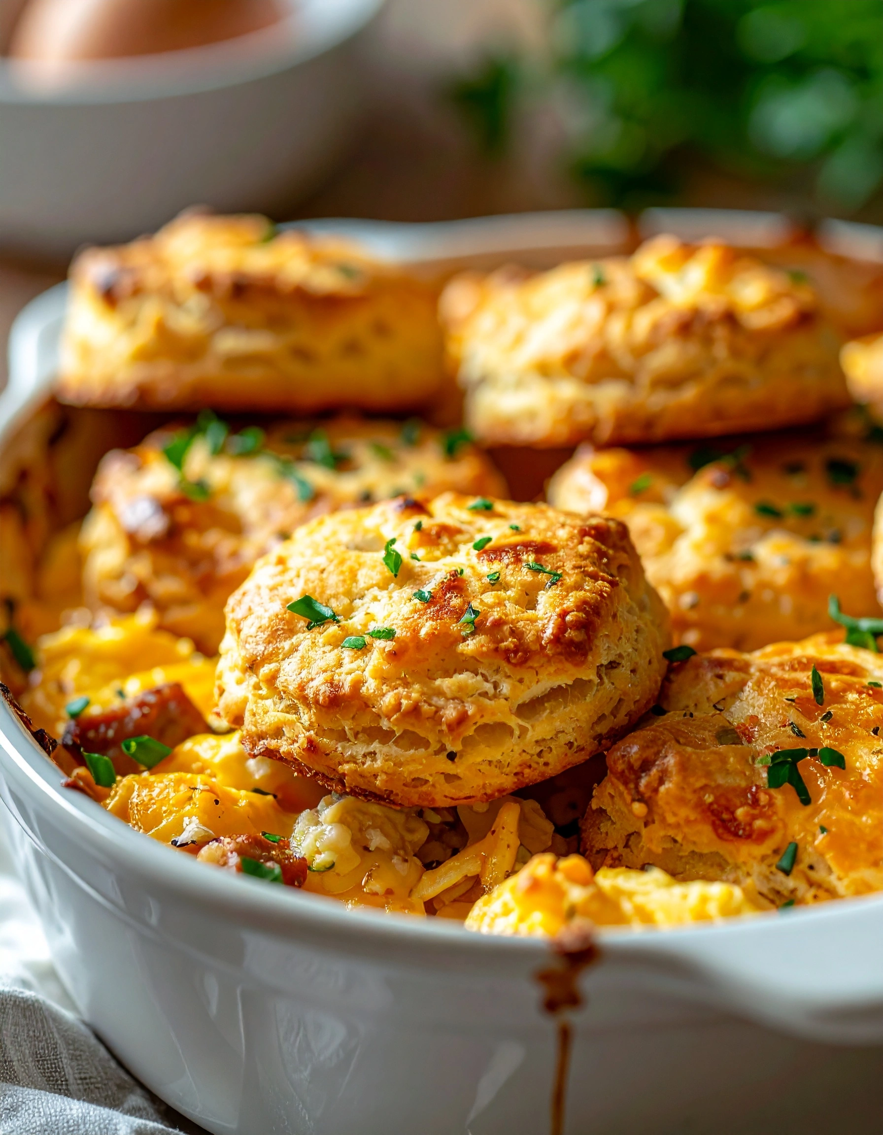 How to Make a Breakfast Casserole with Biscuits