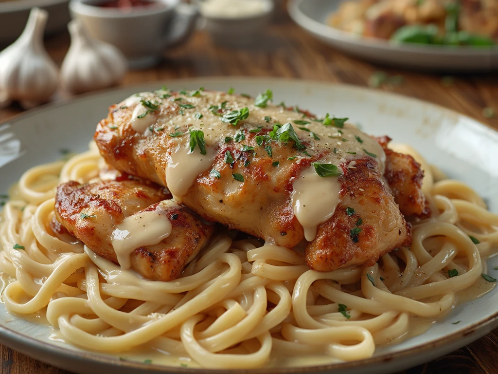 Garlic Parmesan Chicken Pasta