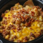 Slow Cooker Cowboy Potato Casserole