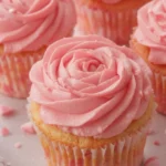 Pink Rosette Cupcakes
