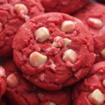 Cheesecake Stuffed Red Velvet Cookies