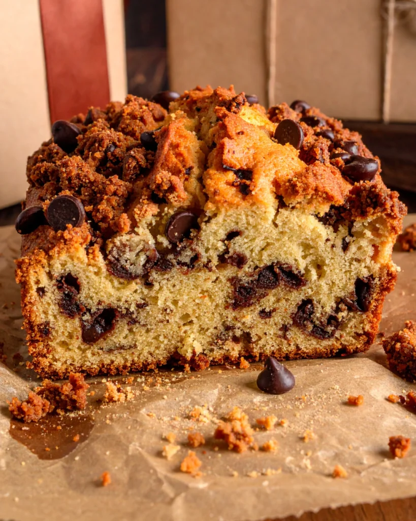 Brown Butter Chocolate Chip Crumb Loaf Cake