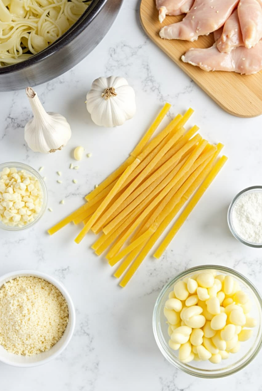 Creamy Chicken Garlic Parmesan Pasta