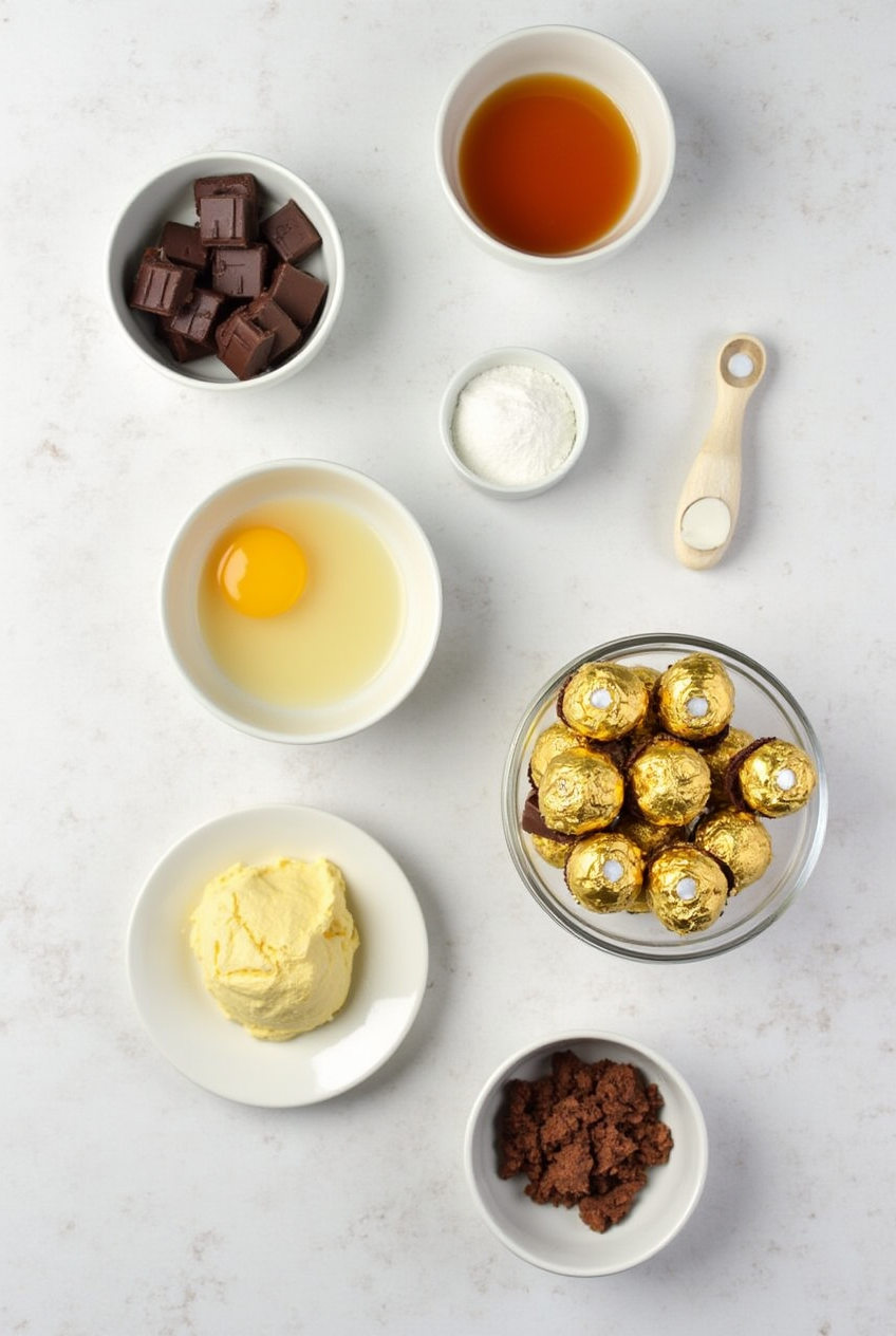 Ingredients You’ll Need for Ferrero Rocher Brownies