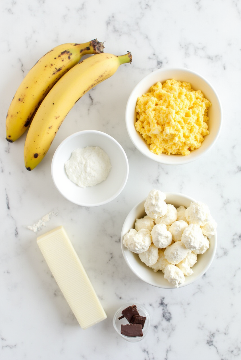 Ingredients for Banana Split Fluff Salad