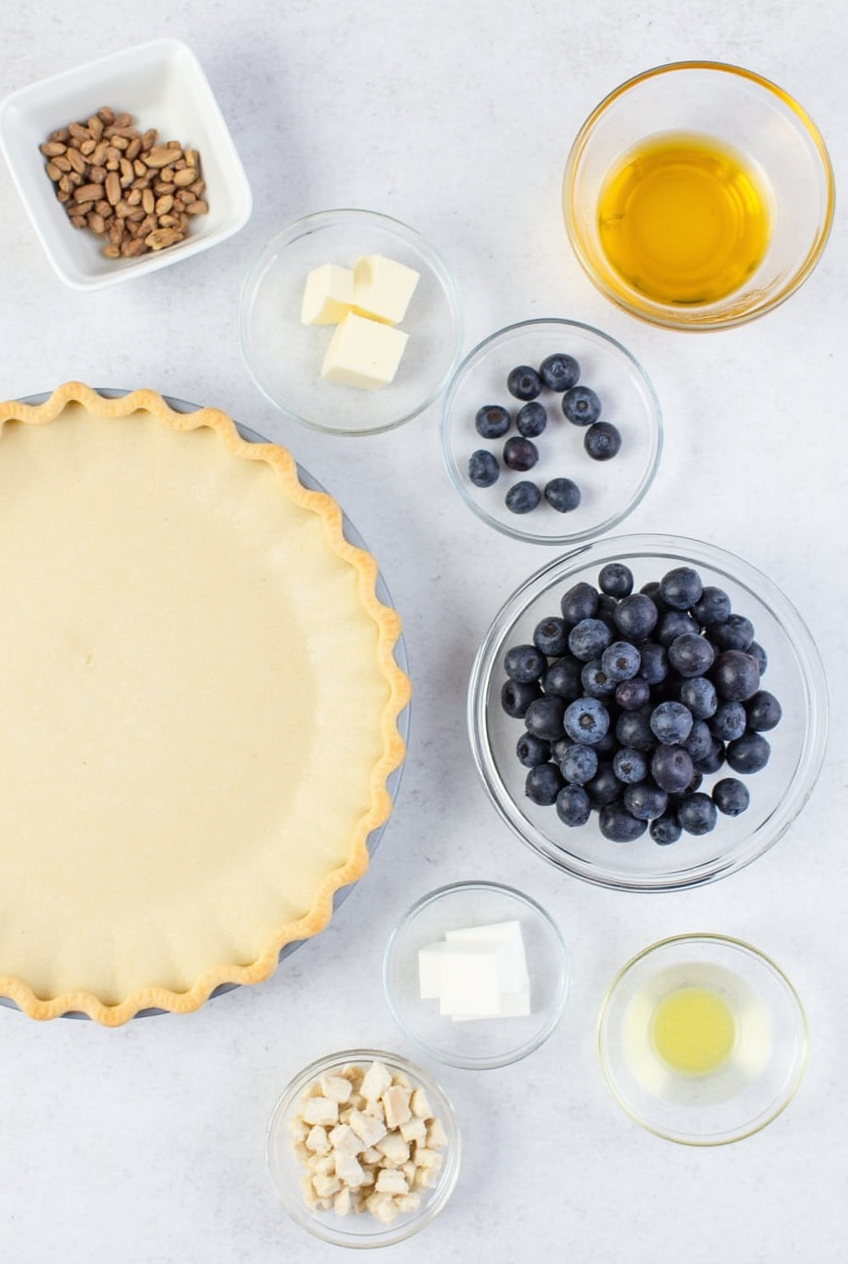Ingredients for Blueberry Pie
