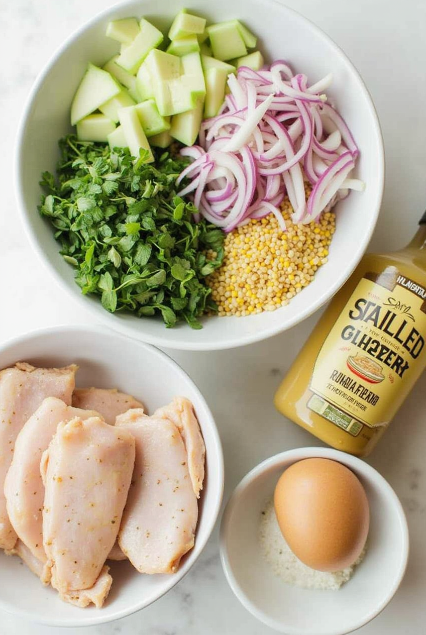 Grilled Chicken Salad with Honey Mustard